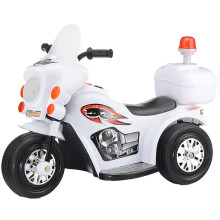 Детский электромотоцикл ROCKET«Мотоцикл шерифа» ,1 мотор 20 ВТ, белый 
