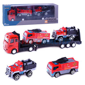 Транспорт и спецтехника инерционные Автовоз TQ66B-6 &quot;Пожарные спасатели&quot; в коробке