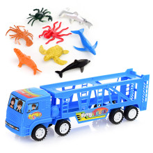 Автовоз-Трейлер 069-25 с морскими животными, в пакете