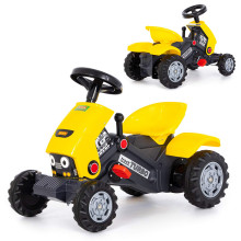 Каталка-трактор с педалями &quot;Turbo-2&quot; (жёлтая)