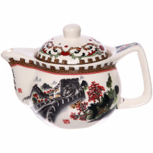 Чайник заварочный керамический 350мл с ситом "Великая китайская стена"