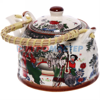 Чайник заварочный керамический 400мл с ситом "Гейши красавицы"