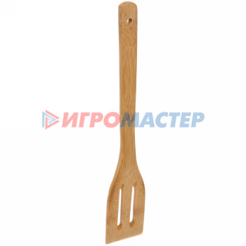 Лопатка бамбуковая с прорезями 30*6см "Bon Appetit" Селфи