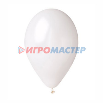 Воздушные шары 5 шт, 10"/25см Безмятежность (белый)