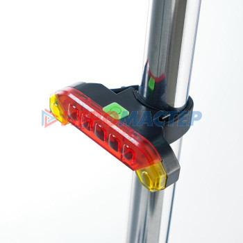 Набор велосипедных аккумуляторных фонарей: передний 5 Вт,1200 mAh, 7 режимов,600 mAh,от USB