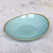 Тарелка керамическая "Tiffany Blue" 22*19,5*5см