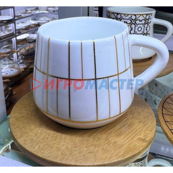 Чайные, кофейные наборы Кофейный набор 12 предметов "Скарлетт" (6 кружек 90мл+6 блюдец), прямоугольники
