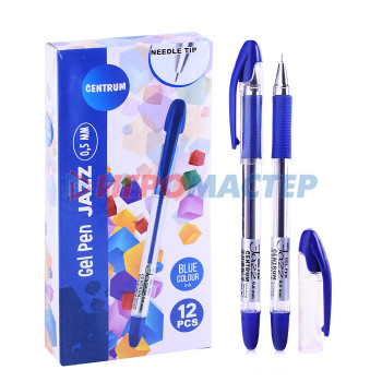 Ручки гелевые Ручка гелевая 0,5мм синяя JAZZ