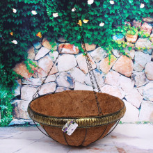 Кашпо для цветов "Коковита" с кокосовым волокном, подвесное d=40см P128 ДоброСад
