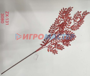 Новогодний интерьер Ветка декоративная "Волшебные ветви" 80 см, Красный
