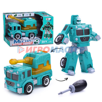 Трансформеры, роботы Робот-Машина D622-251A/C/D &quot;Mecha. Военный патруль&quot; зеленый, в коробке