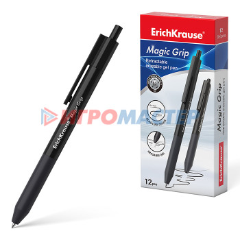 Ручки со стираемыми чернилами Ручка гелевая автоматическая сo стираемыми чернилами Magic Grip 0.5, цвет чернил черный