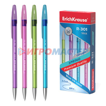 Ручки гелевые Ручка гелевая R-301 Spring Gel Stick 0.5, цвет чернил синий (в коробке по 12 штук)