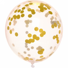 Воздушные шары "Сияние мечты" 12" (набор 5 шт), золото