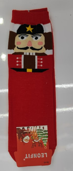 Домашняя обувь и носки Носки новогодние "SKAZKA", кокарда, цвет как на фото, р-р36-42 (крючок, пакет, стикер)