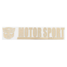 Шильдик металлопластик Skyway "MOTORSPORTDESTROY", наклейка, желтый, 150*30 мм