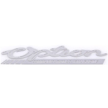 Шильдик металлопластик Skyway "OPTION", наклейка, серый, 150*25 мм