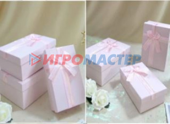 Коробки, бумага и мешочки для упаковки подарков Коробка подарочная "Нежная тайна" 23*16*9,8 см, розовый