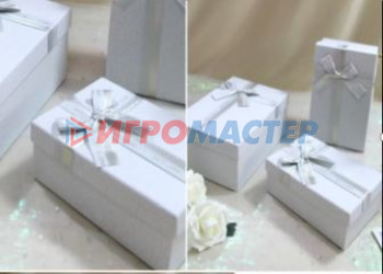 Коробки, бумага и мешочки для упаковки подарков Коробка подарочная "Нежная тайна" 23*16*9,8 см, белый