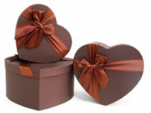 Коробка подарочная "Подарок от сердца" 22*20*9 см, шоколад