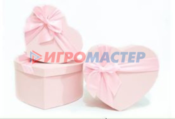 Коробки, бумага и мешочки для упаковки подарков Коробка подарочная "Подарок от сердца" 22*20*9 см, розовый