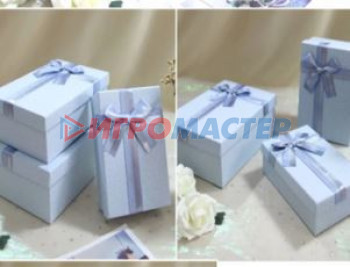 Коробки, бумага и мешочки для упаковки подарков Коробка подарочная "Нежная тайна" 23*16*9,8 см, голубой