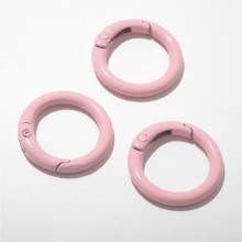 Карабин "Кольцо" d=2,5см (набор3шт), цвет светло-розовый
