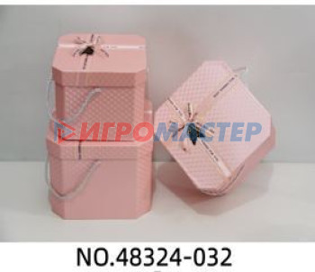 Коробки, бумага и мешочки для упаковки подарков Коробка подарочная "Близкому человеку" 24*24*18 см, розовый