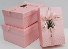 Коробка подарочная "Момент" 21*14*8 см, розовый