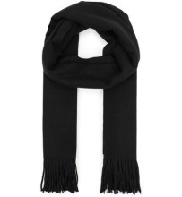 Палантин - шарф "ZIMA", однотонный, цвет черный, 180*70см (200гр)