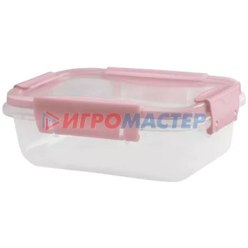 Контейнеры для хранения продуктов, посуда пластиковая Контейнер для продуктов 0,5л "BUTTERFLY" розовый