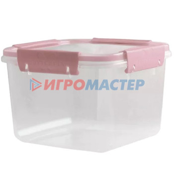 Контейнеры для хранения продуктов, посуда пластиковая Контейнер для продуктов 1,7л "BUTTERFLY" розовый