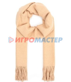 Платочно-шарфовые изделия Палантин - шарф "ZIMA", однотонный, цвет мокко, 180*70см (200/215гр)