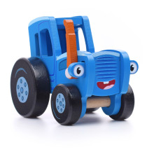 Объемная каталка &quot;Синий Трактор&quot; 12 см, пакет 
