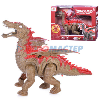 Интерактивные животные, персонажи Динозавр 903А &quot;Птерозавр&quot; (работает от батареек, световые и звуковые эффекты) в коробке 