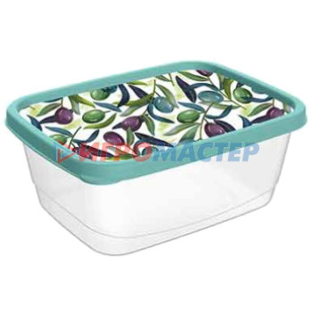 Контейнеры для хранения продуктов, посуда пластиковая Контейнер для продуктов 0,85л зеленый