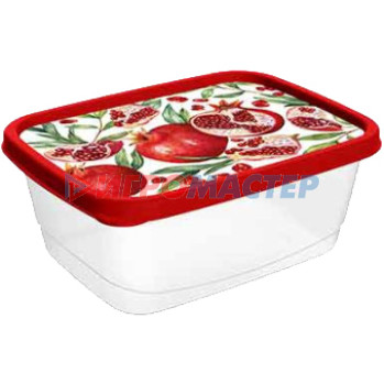 Контейнеры для хранения продуктов, посуда пластиковая Контейнер для продуктов 0,85л красный
