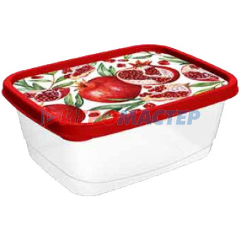 Контейнеры для хранения продуктов, посуда пластиковая Контейнер для продуктов 0,5л красный