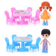 Кукла HY8888-B2 с комплектом мебели (стол, 4 стульчика) в пакете