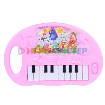 Клавишные инструменты Пианино 856-11 &quot;Веселые мелодии&quot; на батарейках, в пакете