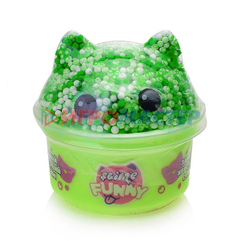 Лизуны, тянучки, ежики Игрушка для детей модели Funny Slime, слайм с вложениями, котенок