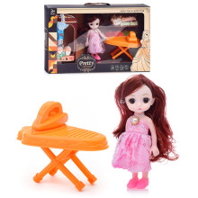 Кукла 3688-020A с гладильной доской и аксессуарами, в коробке