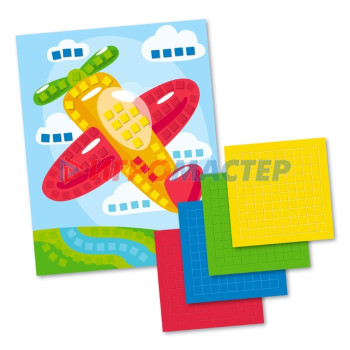 Аппликация «Самолет», 4 цвета, 200 элементов