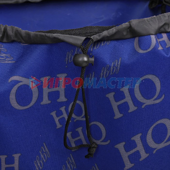 Тележка хозяйственная с сумкой (100*40*35см, колеса 21см,грузоподъемность до50 кг) HQ синяя