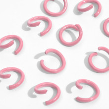 Кольцо соединительное, d=5мм, (набор 30гр), цвет розовый