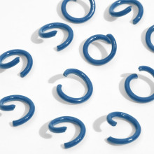 Кольцо соединительное, d=5мм, (набор 30гр), цвет синий
