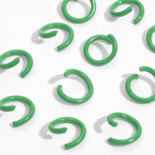 Кольцо соединительное, d=5мм, (набор 30гр), цвет светло-зелёный