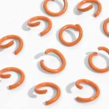 Кольцо соединительное, d=5мм, (набор 30гр), цвет оранжевый