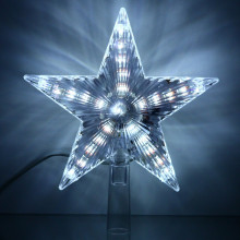 Фигура светодиодная ЗВЕЗДА ДЛЯ ЁЛКИ "Луч" 28 ламп LED, 17,5 см, Белый