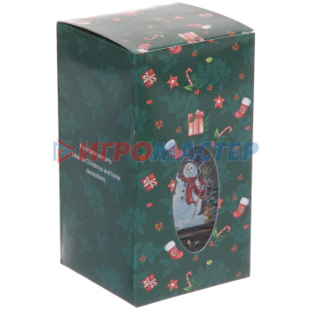 Сувенир с подсветкой Christmas "Фонарь - Зиминий переполох" 13х7,3х7,3 см (работает от 3х батареек ААА)